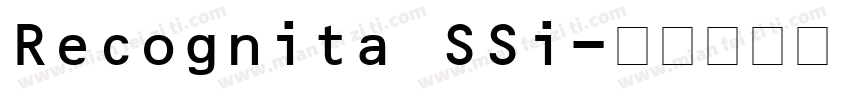 Recognita SSi字体转换